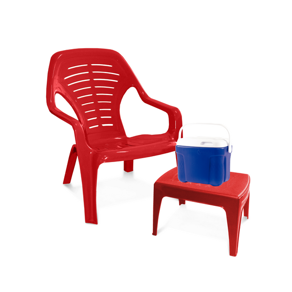 Combo Playero (2 Sillas Monarca + Mesa Centro + Nevera 8lt)