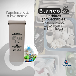 Papelera Plana 55 LT