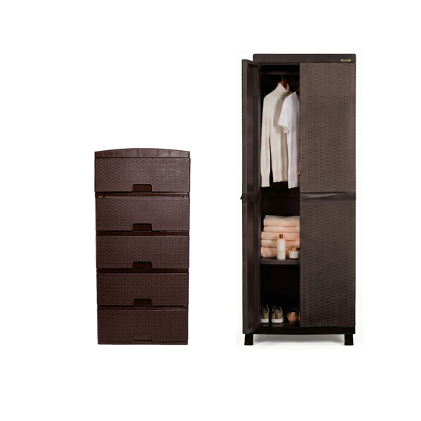 Combo Habitación 1 Armario para Ropa, 1 Practimueble Grande X5