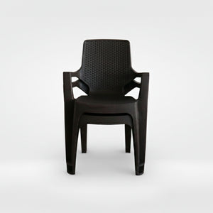 Silla Reggina Con Brazos Rattan X 2