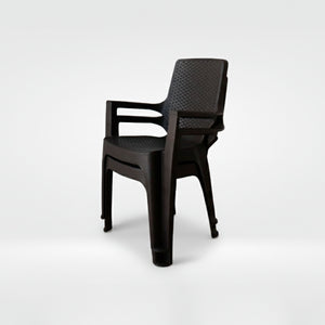 Silla Reggina Con Brazos Rattan X 2