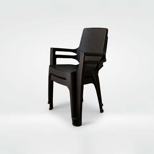 Silla Reggina Con Brazos Rattan X 2