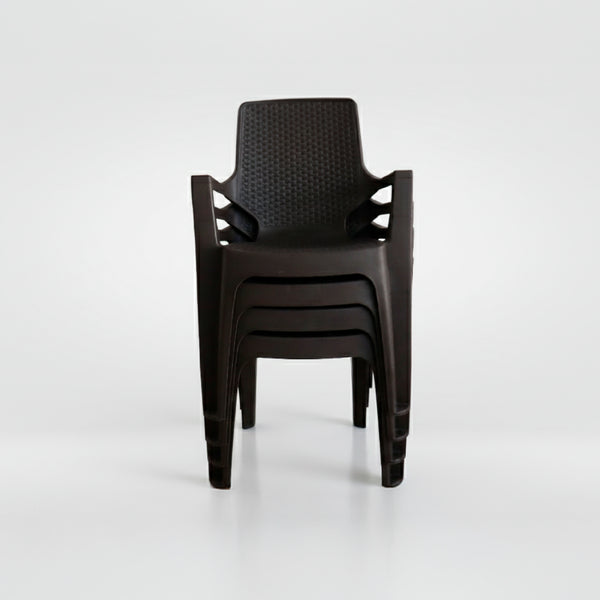 Silla Reggina Con Brazos Rattan X 4