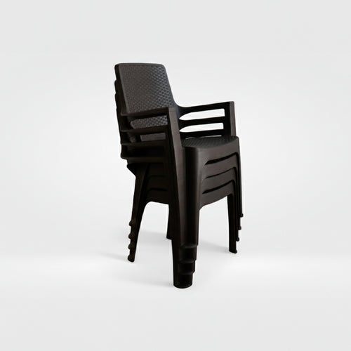 Silla Reggina Con Brazos Rattan X 4