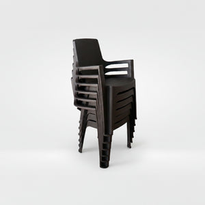 Silla Reggina Con Brazos Rattan X 6