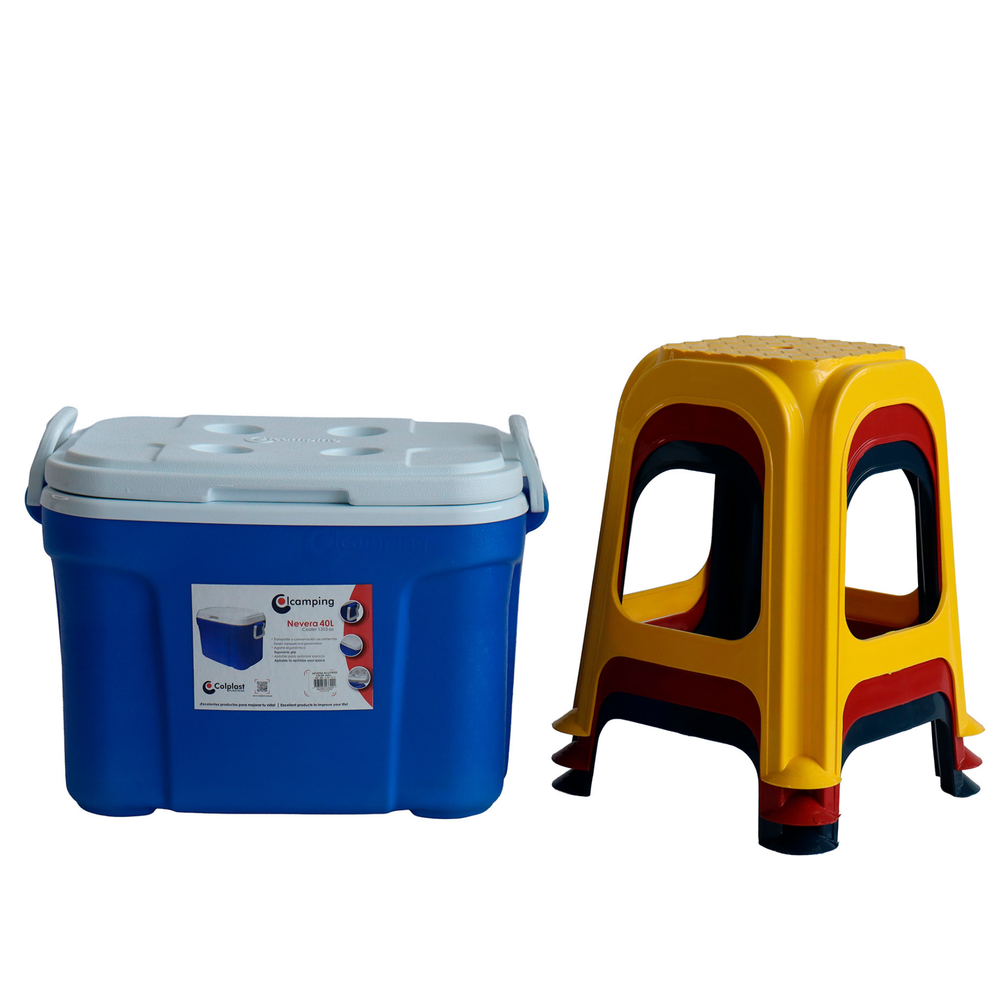 Combo Mundialista Palco: Nevera 40 Lt, Butaco Splendor Set X3