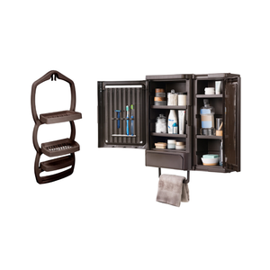 Combo Baño 1 Gabinete para Baño Arrecife, 1 Organizador de Ducha