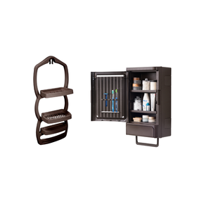 Combo Baño 1 Gabinete para Baño Coralino, 1 Organizador de Ducha