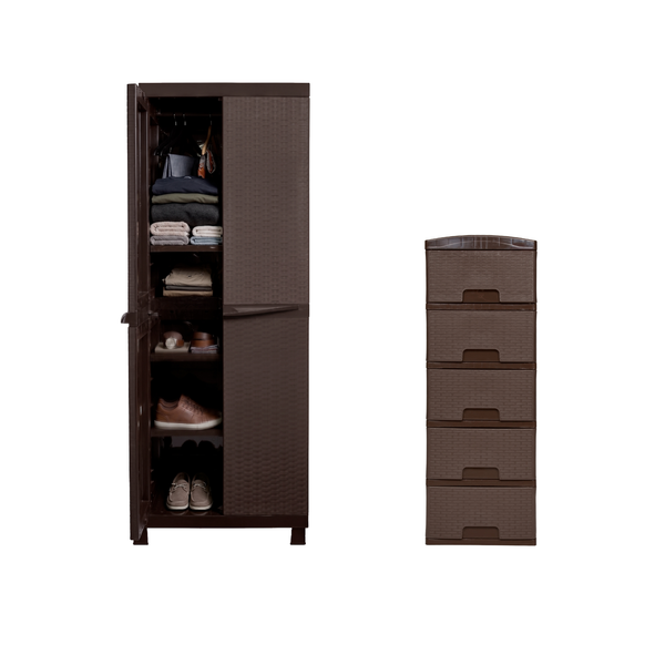 Combo Habitación 1 Armario Clasico, 1 Practimueble Pequeño X5