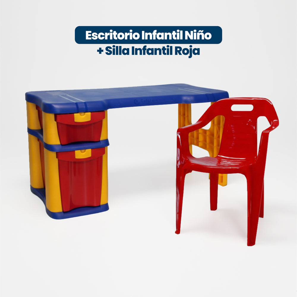 Combo Escritorio Infantil + Silla Infantil Niño