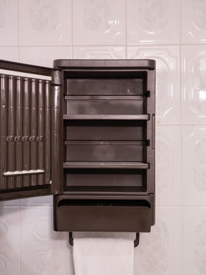 Combo Baño 1 Gabinete para Baño Coralino, 1 Organizador de Ducha