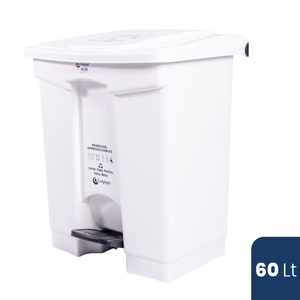 Papelera Cuadrada Pedal 60 LT
