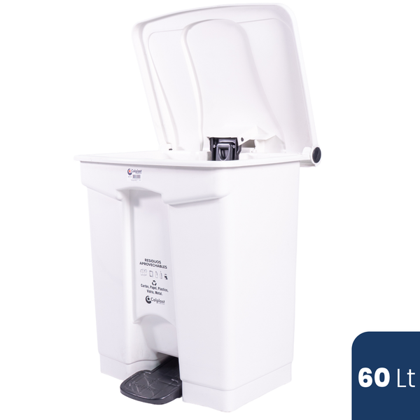 Papelera Cuadrada Pedal 60 LT