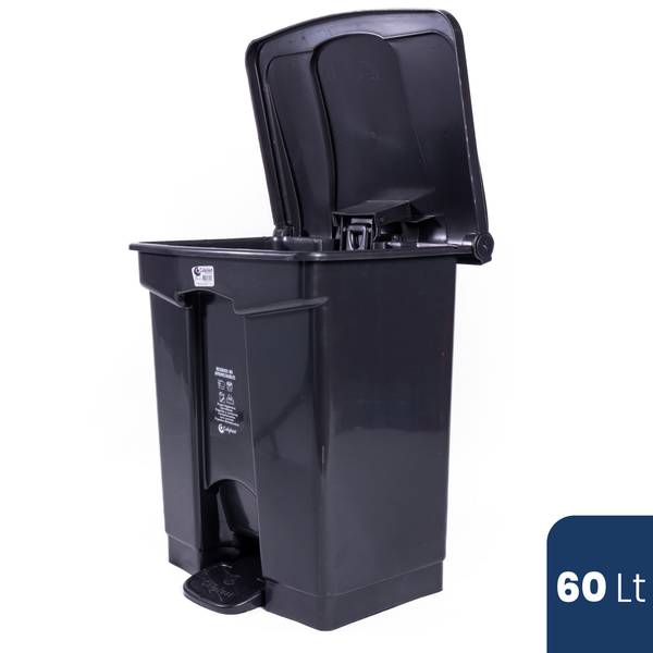 Papelera Cuadrada Pedal 60 LT
