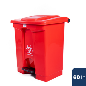 Papelera Cuadrada Pedal 60 LT