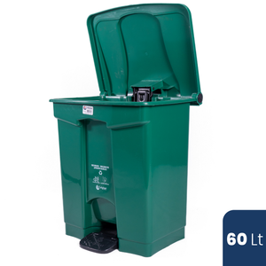 Papelera Cuadrada Pedal 60 LT