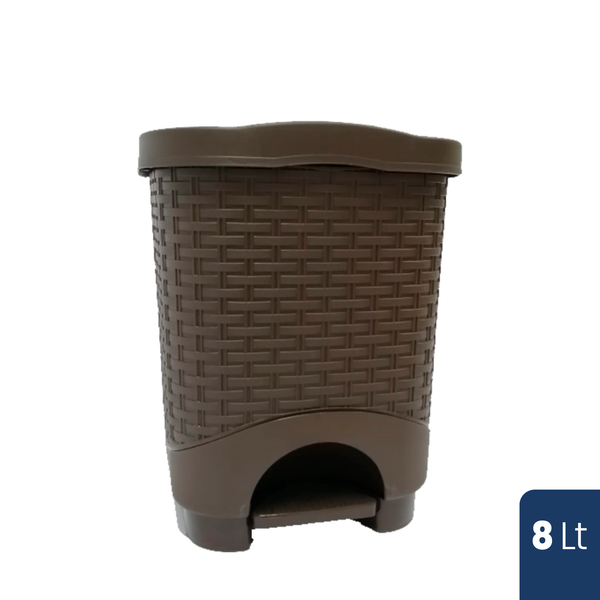 Papelera Rattan Pedal 8 LT
