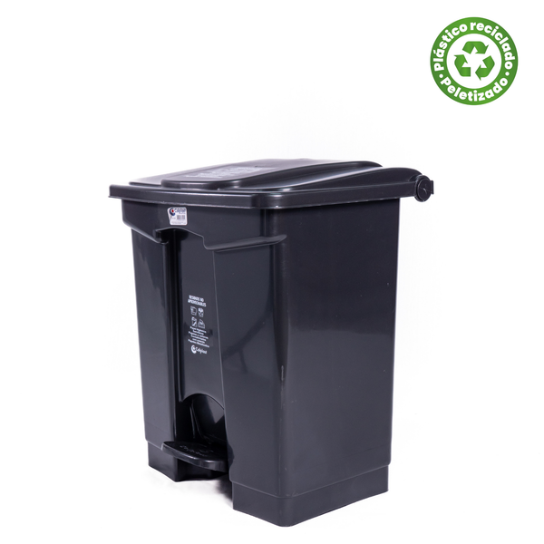 Papelera Cuadrada Pedal 60 LT