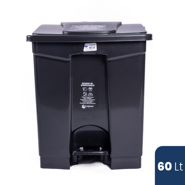 Papelera Cuadrada Pedal 60 LT