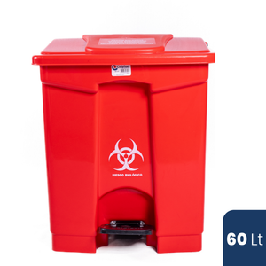 Papelera Cuadrada Pedal 60 LT