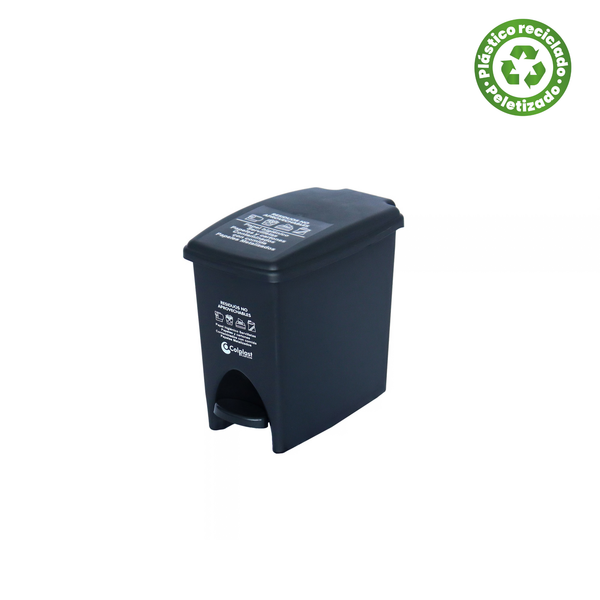 Papelera Rectangular Pedal 12 LT