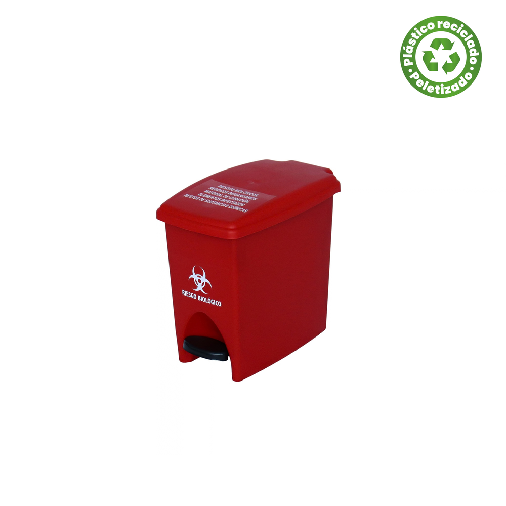 Papelera Rectangular Pedal 12 LT