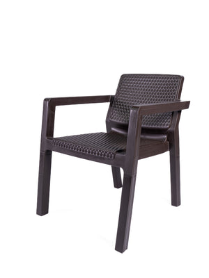 Silla Quetzal Con Brazos Rattan